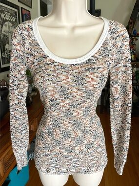 We The Free Multi-Colored Knit Top Sweater XS Free People